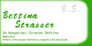bettina strasser business card